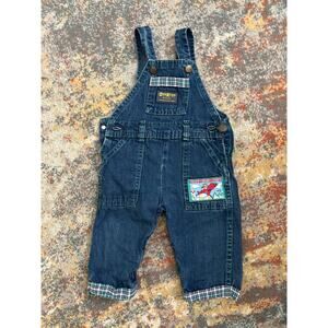 vintage OshKosh B'Gosh denim overalls "Teddy Bear Corps" patch size 12